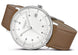 Junghans Max Bill Kleine Automatic Watch with silver dial, leather strap, steel case