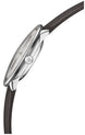 Junghans Meister Fein Automatic Watch with silver dial, leather strap, steel case