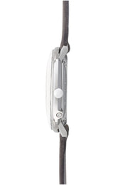 Junghans Max Bill MEGA Solar Watch with white dial, leather strap, titanium case