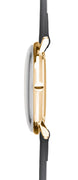 Junghans Max Bill Damen Watch with silver dial, leather strap, rose gold pvd case