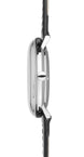 Junghans Max Bill Automatic Watch with white dial, leather strap, steel case
