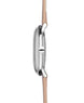 Junghans Max Bill Handaufzug Watch with silver dial, leather strap, steel case