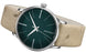 Junghans Meister Damen Automatic Watch with green dial, leather strap, steel case