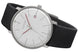 Junghans Max Bill Mega Solar Bauhaus Watch with silver dial, leather strap, titanium case