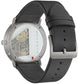 Junghans Max Bill Mega Solar Bauhaus Watch with silver dial, leather strap, titanium case