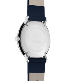 Junghans Max Bill Damen Watch with yellow dial, leather strap, steel case