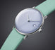 Junghans Max Bill Damen Watch with blue dial, leather strap, steel case