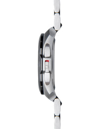 Junghans Meister Spektrum Damen Watch with black dial, steel bracelet, steel case
