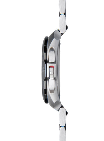 Junghans Meister Spektrum Damen Watch with black dial, steel bracelet, steel case