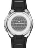 Junghans Spektrum Mega Solar Watch with black dial, rubber strap, steel case