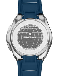Junghans Spektrum Mega Solar Watch with black dial, rubber strap, steel case