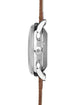 Junghans Meister Chronoscope Watch with blue dial, leather strap, steel case