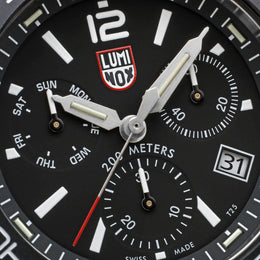 Luminox Sea Pacific Diver Chronograph 3140 Black Black Watch XS.3142 - detail view