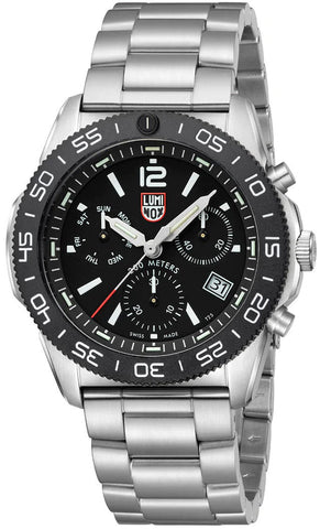 Luminox Sea Pacific Diver Chronograph 3140 Black Black Watch XS.3142 - detail view