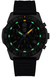 Luminox Sea Pacific Diver Chronograph 3140 Black Blue Watch XS.3143 - detail view