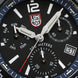 Luminox Sea Pacific Diver Chronograph 3140 Black Blue Watch XS.3143 - detail view