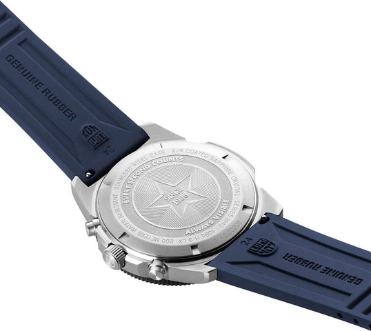 Luminox Sea Pacific Diver Chronograph 3140 Black Blue Watch XS.3143 - detail view