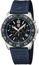 Luminox Sea Pacific Diver Chronograph 3140 Black Blue Watch XS.3143 - detail view