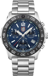 Luminox Watch Pacific Diver Chronograph 3140 Black Blue Bracelet XS.3144
