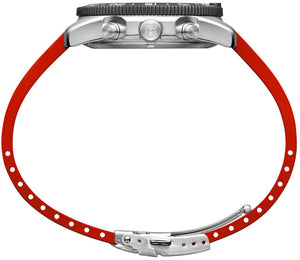 Luminox Sea Pacific Diver Chronograph 3140 Black Red Watch XS.3155 - detail view