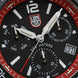 Luminox Sea Pacific Diver Chronograph 3140 Black Red Watch XS.3155 - detail view