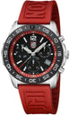 Luminox Sea Pacific Diver Chronograph 3140 Black Red Watch XS.3155 - detail view