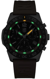 Luminox Pacific Diver Chronograph 44mm 3140 Series Black Orange Watch
