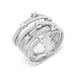 Marco Bicego Goa 18ct White Gold 0.21ct Diamond Ring