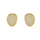 Marco Bicego Lunaria Alta 18ct Yellow Gold 1.06ct Diamond Stud Earrings, OB1417 B