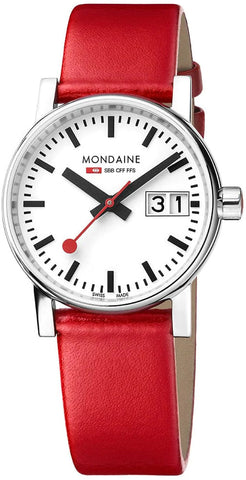 Mondaine Watch Evo2 30mm Grape Leather MSE.30210.LCV