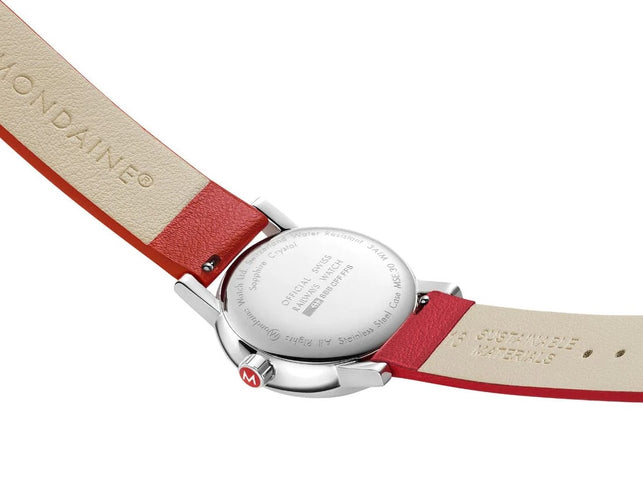 Mondaine Evo2 30mm Grape Leather Watch