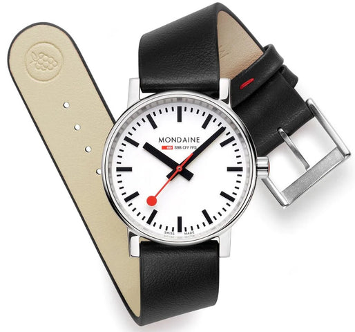 Mondaine Evo2 35 mm Grape Leather Watch