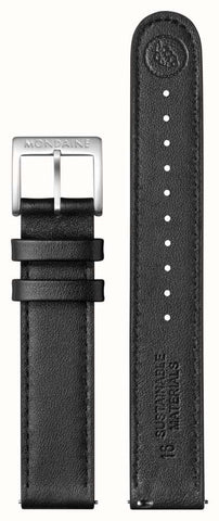 Mondaine SBB Stop2Go Black Grape Leather Watch