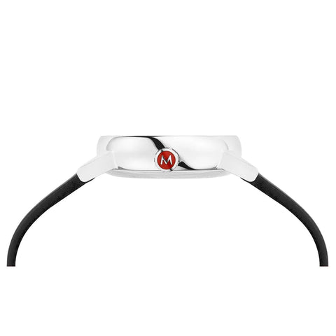 Mondaine Evo2 Black Vegan Grape Leather Watch