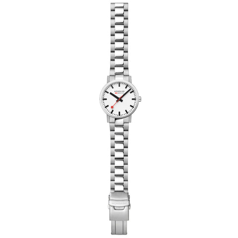 Mondaine Classic White Mens Watch
