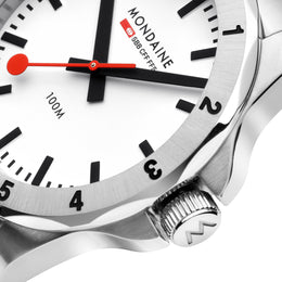 Mondaine Numeri White Watch