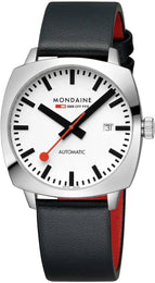Mondaine Cushion Automatic White Watch MSL.3961B.LBV