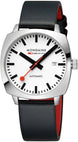 Mondaine Cushion Automatic White Watch MSL.3961B.LBV
