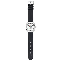 Mondaine Cushion Automatic White Watch