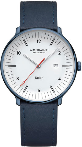 Mondaine Doppio 41mm Solar Watch MLE.41910.LQV