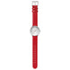 Mondaine Doppio 33mm Red Vegan Grape Leather Watch