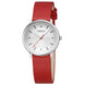 Mondaine Doppio 33mm Red Vegan Grape Leather Watch