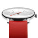 Mondaine Doppio 33mm Red Vegan Grape Leather Watch