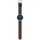Mondaine Doppio 41mm Brown Vegan Grape Leather Watch