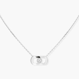 Messika So Move 18ct White Gold 0.12ct Diamond Necklace Ex-Display