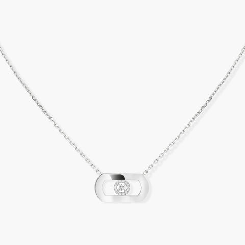 Messika So Move 18ct White Gold 0.12ct Diamond Necklace Ex-Display