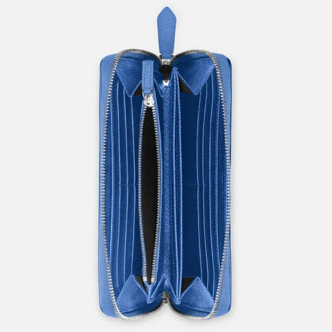 Montblanc Sartorial Wallet 12cc Zip Dusty Blue