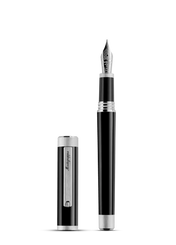 Montegrappa Zero Fountain Pen Palladium IP Gold 14K Nib Medium