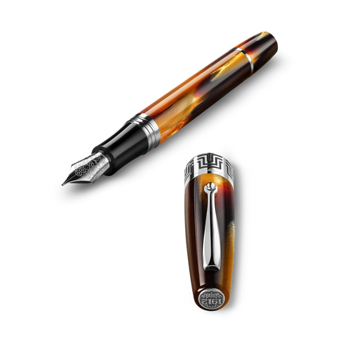 Montegrappa Extra 1930 Fountain Pen Turtle Brown Medium