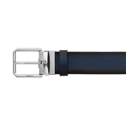 Montblanc 35mm Leather Pin Buckle Belt Blue D